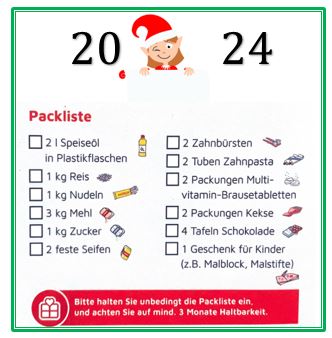 Packliste Klein