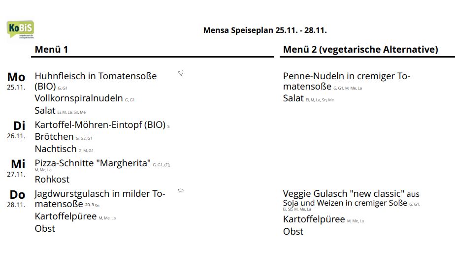 Speiseplan klein 25 11 24