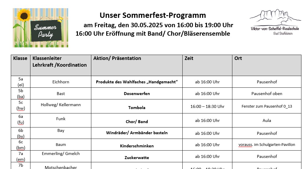 Sommerfestprogr klein